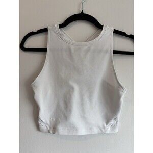 Athelta Women White Cropped Tank Size XXS